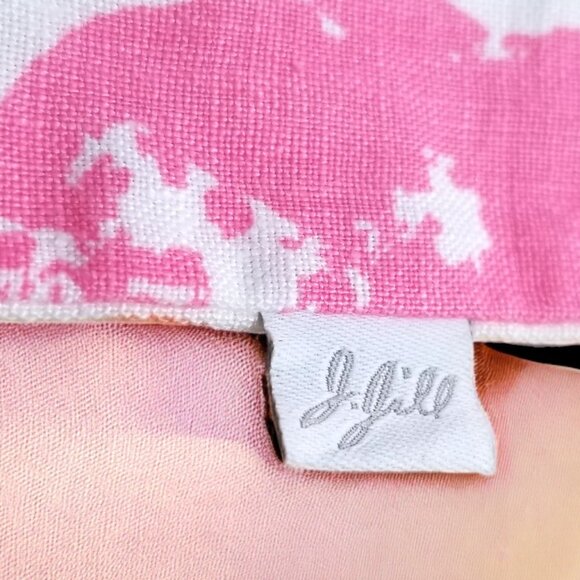 J. Jill Travel Shoe/Purse Dust Bag – Pink, White & Orange Floral Drawstring Bag - Picture 6 of 8